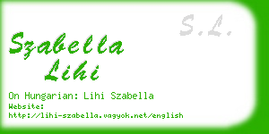 szabella lihi business card